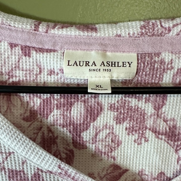 Laura Ashley Pink Floral Long Sleeve Top - Picture 2 of 9